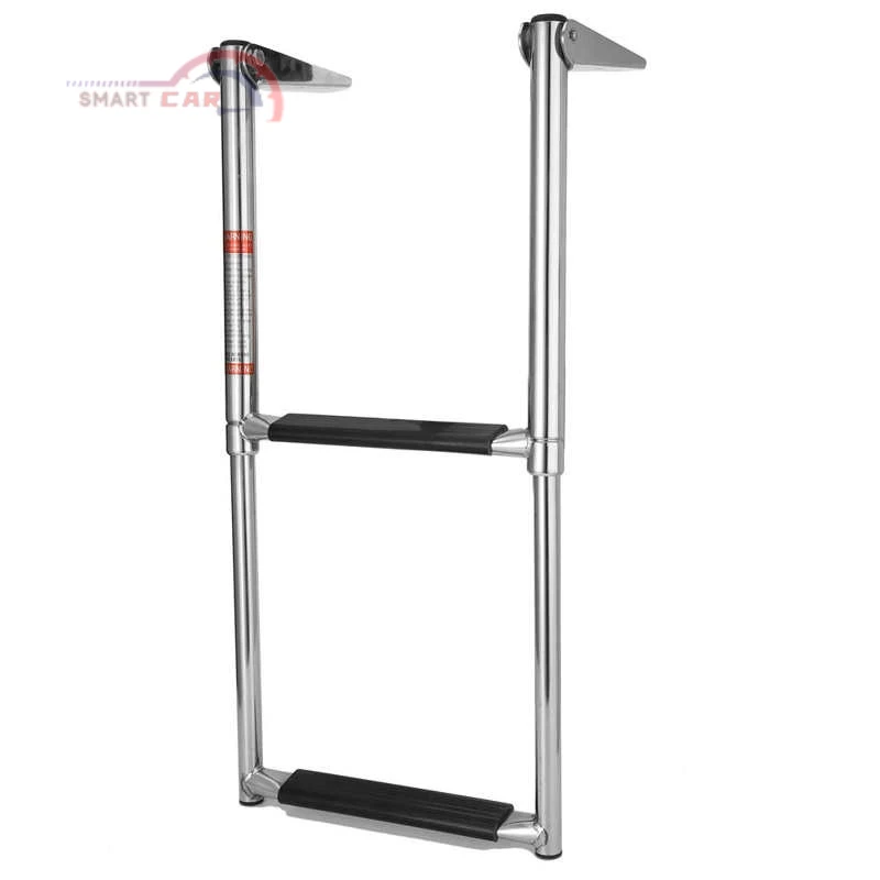 

Marine Ladder 2 Steps Boat Ladder Folding Telescopic Stainless Steel for Pontoon Marine Yacht Upper Platform RV Step