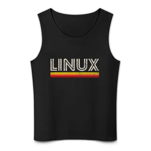 Майка Linux, самые продаваемые товары, топ без рукавов, летняя мужская футболка
