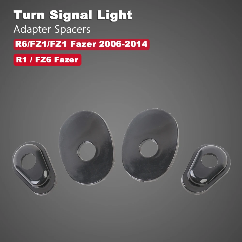 

Motorcycle Turn Signal Light Indicator Adapter Spacers For Yamaha YZF R1 R6 YZFR1 YZFR6 FZ6 Fazer FZ1S FZ1 Fazer 2006-2012 2013