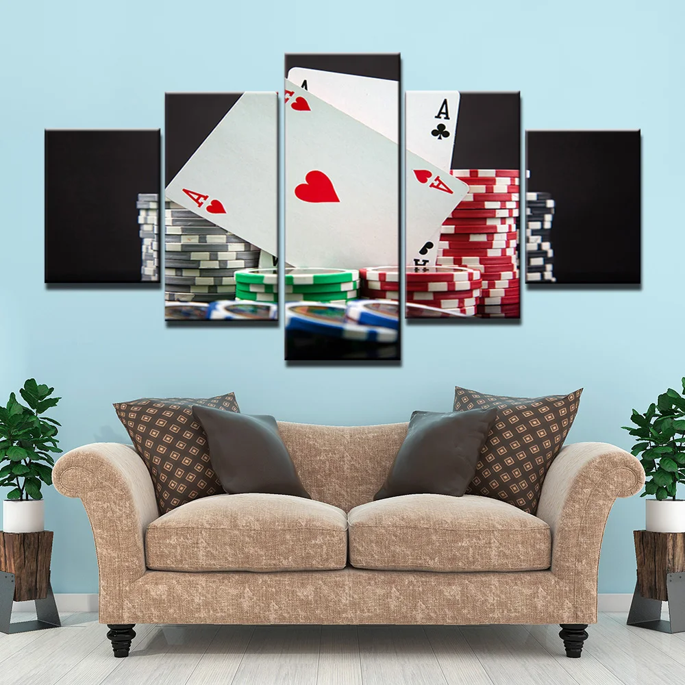 Современные настенные картины на холсте для гостиной 5 шт. модульные в виде