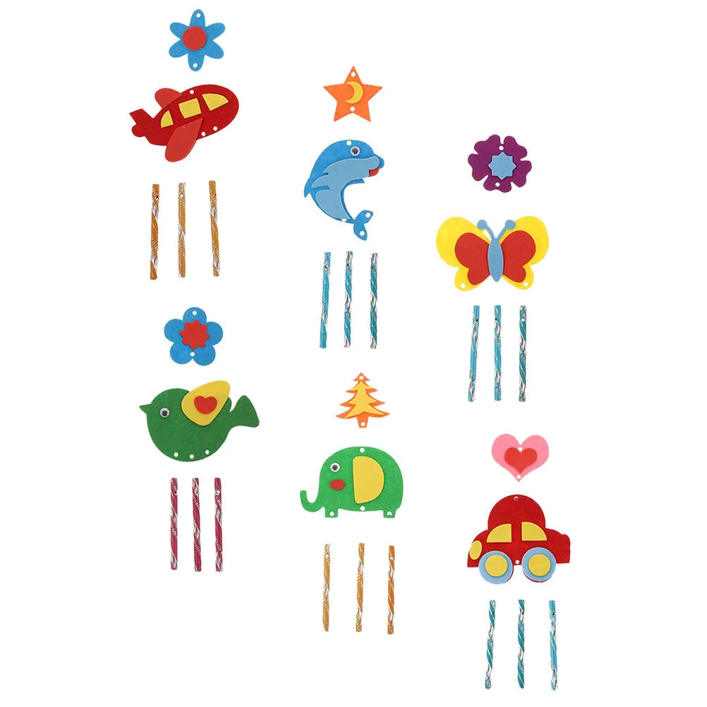 

6pcs Children Wind Chime DIY Kit DIY Wind Chime Kit Wind Chime Pendant Decors