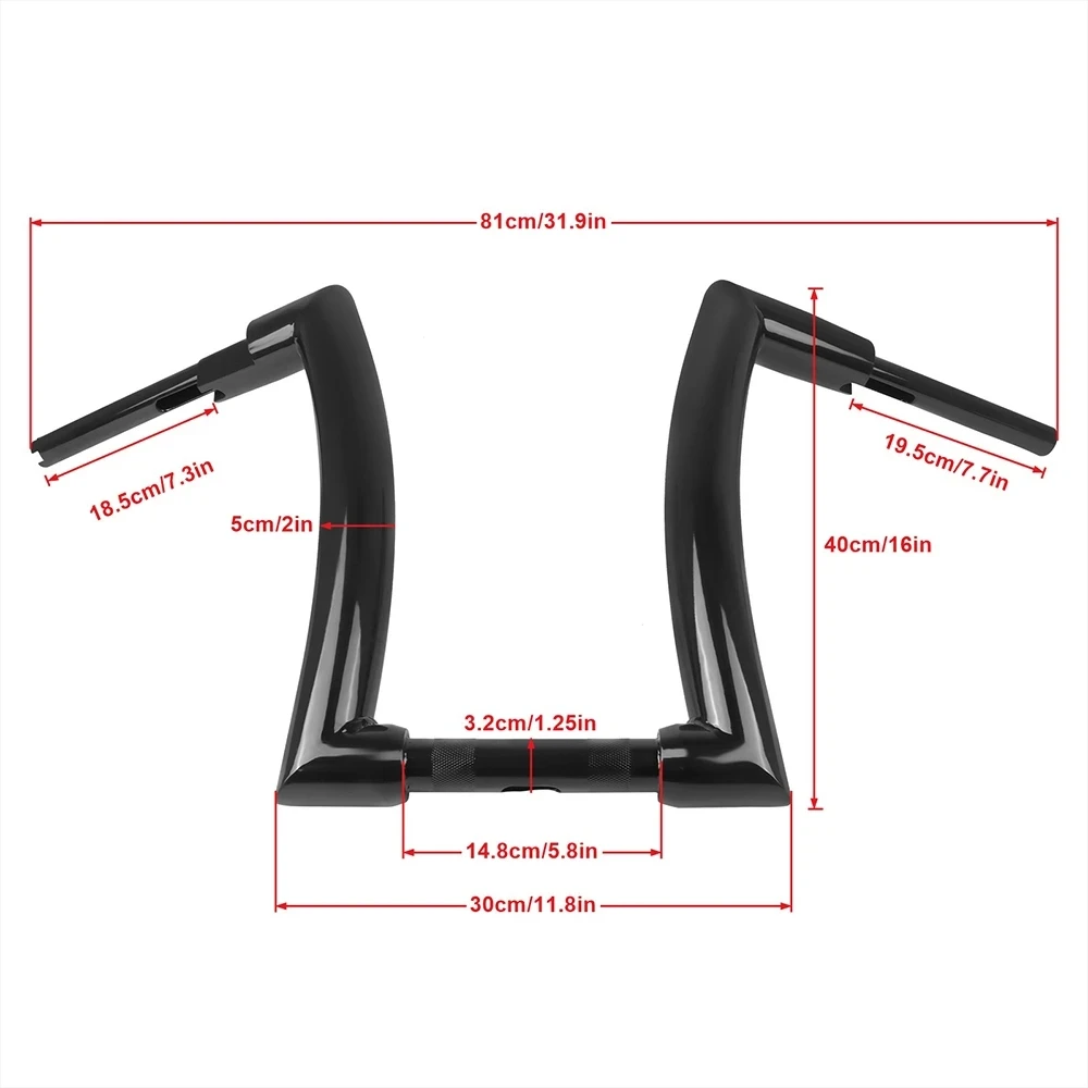Совместим с рулем Harley Dyna Softail Sportster 48 883 1200 1340 XL883 ➓ Road King Glide 12 &quot14&quot 16&quot