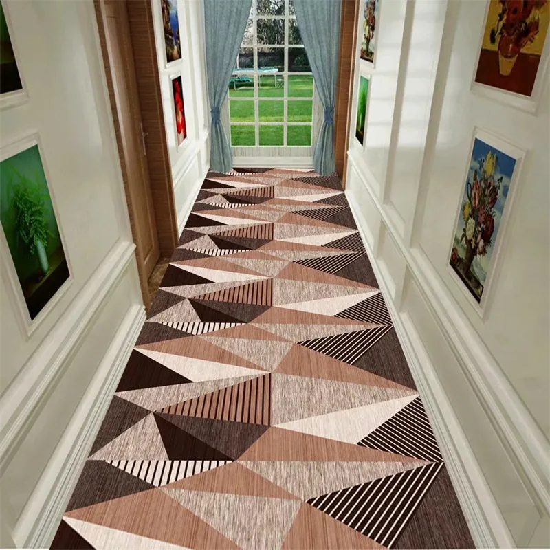 

Abstrac Geometric Long Corridor Carpet Home Decor Living Room Rug Non-slip Bedroom Kitchen Mat Entrance Doormat Balcony Area Rug