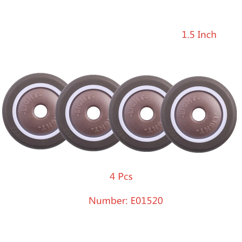 

4 Pcs/Lot Casters Spot 1.5 Inch Tpe Single Wheel Diameter 38x17 Soft Rubber With Bearing Mute Household Caster Piece