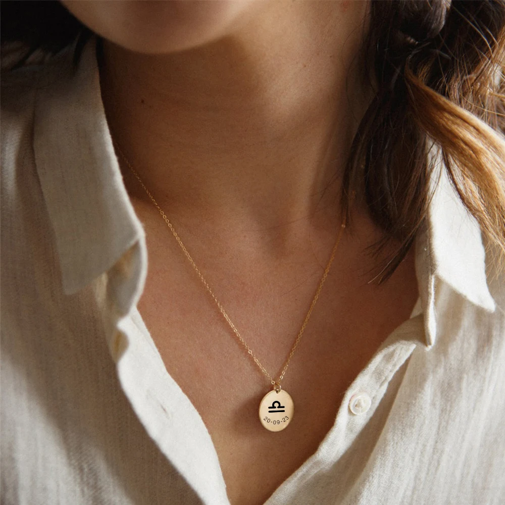 E-Manco на заказ 316L из нержавеющей стали созвездия шаблон резьба ожерелье