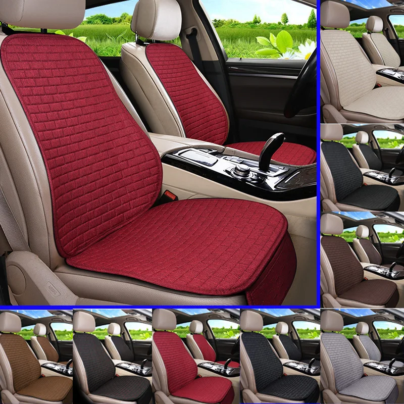 

Car Seat Cover Front/Rear Flax/Linen Seat Cushion Protector Pad Black/Red/Beige/Grey/Coffee/Brown For Honda City F7 X45
