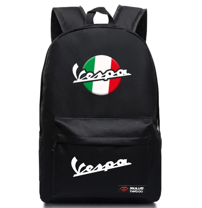 

2022 new men's leisure backpack computer notebook multi-function car Vespa logo Backpack