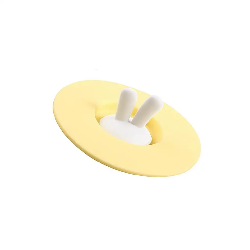 

Cute Cartoon Water Drinking Cup Lid Dust-proof Silicone Anti-dust Bowl Cover Cup Seals Glass Mugs Cap Cover Diameter 10cm
