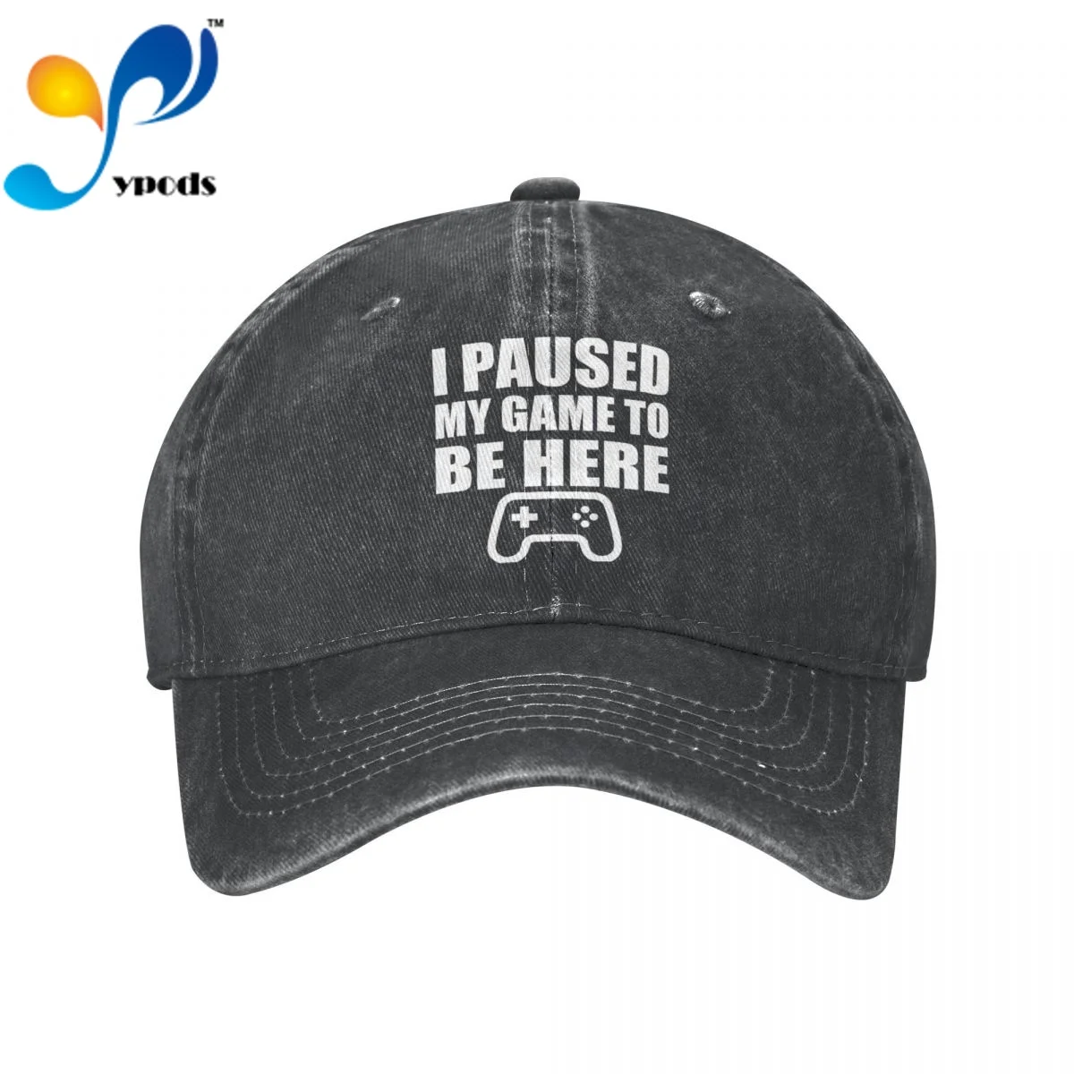 

I Paused My Game To Be Here Denim Baseball cap Snapback Hats Autumn Summer Hat for Men Women Caps Casquette hats