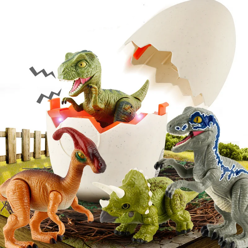 

Hatching Dinosaur Toys Dino Baby Egg With Lighting Music Touch Sensing Kids Pet Doll Boys Children Birthday xmas Gifts