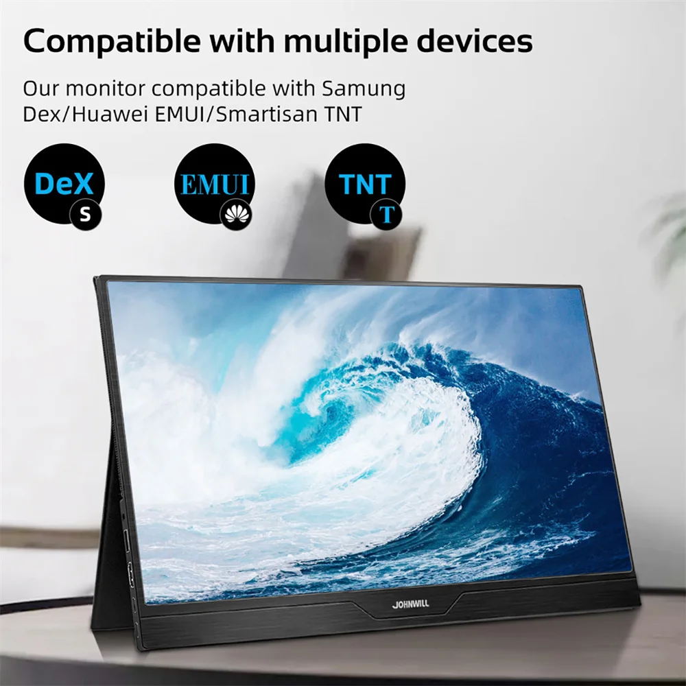Ультратонкий Монитор 15 6 дюйма с сенсорным экраном 1080P IPS USB Type C портативный