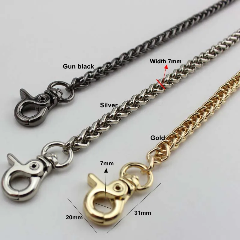 120cm 7mm Width DIY Accessory Factory Directly TOP Quality Plating Cover Wholesale fashion Chains Bags Purses Strap from | Багаж и сумки