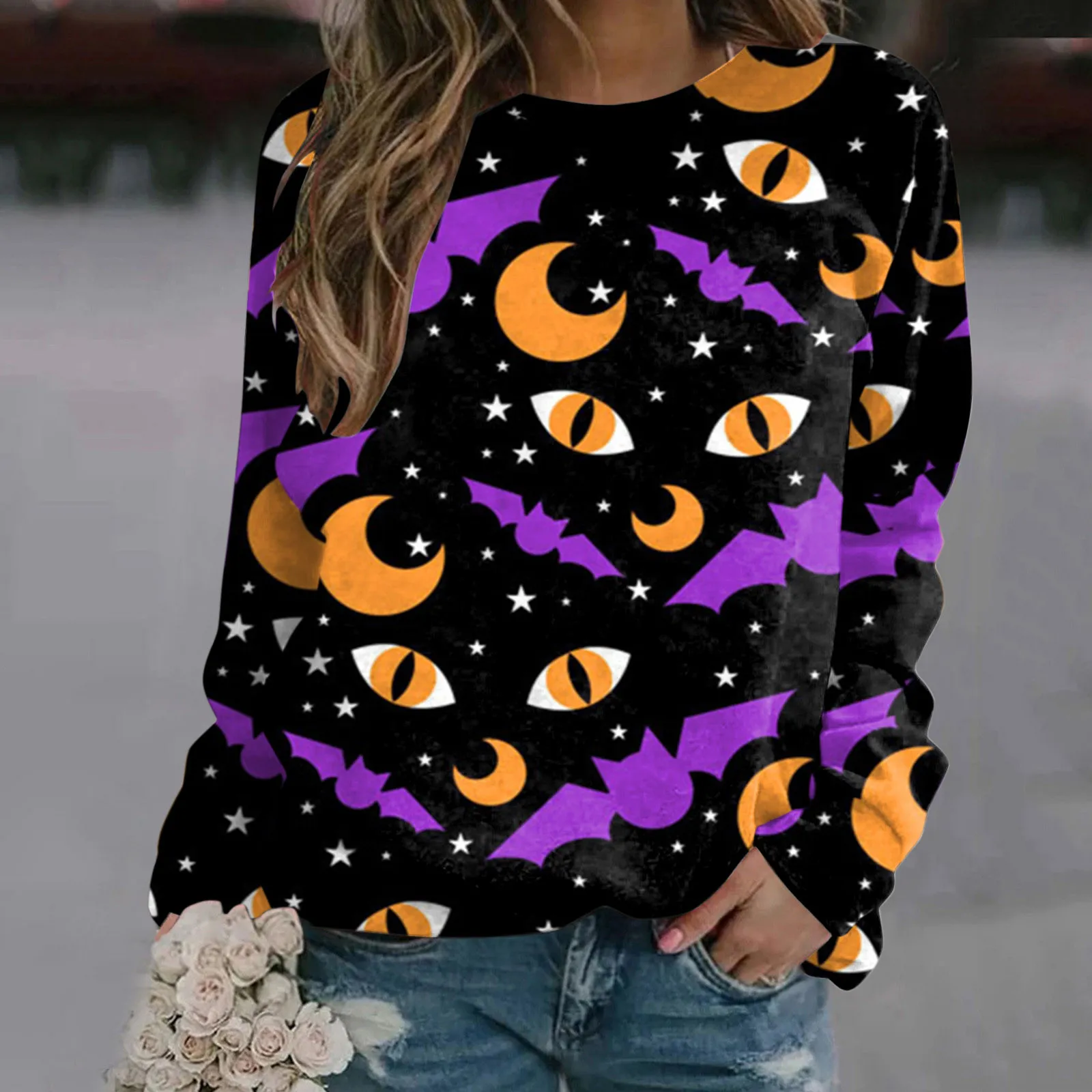 

Hoodless For Women Fit Full Hooded Crewneck Loose Sweatshirt Casual Long Sleeve Pullover Sweatshirt Blanks Sleeping Hood M N