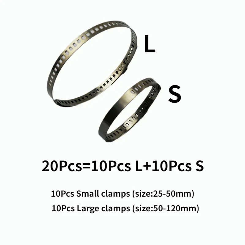 5 шт./10 шт. универсальный обжимной зажим для оси CV из нержавеющей стали, комплект зажимов для багажника приводного вала, зажим для багажника CV 25-50 мм 50- 120 мм, регулируемый