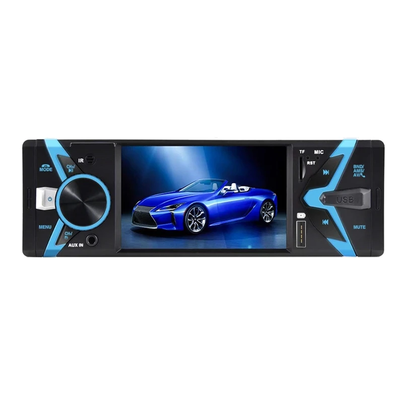 

Автомагнитола с экраном 4,3 дюйма, Bluetooth, FM-приемником и функцией быстрой зарядки