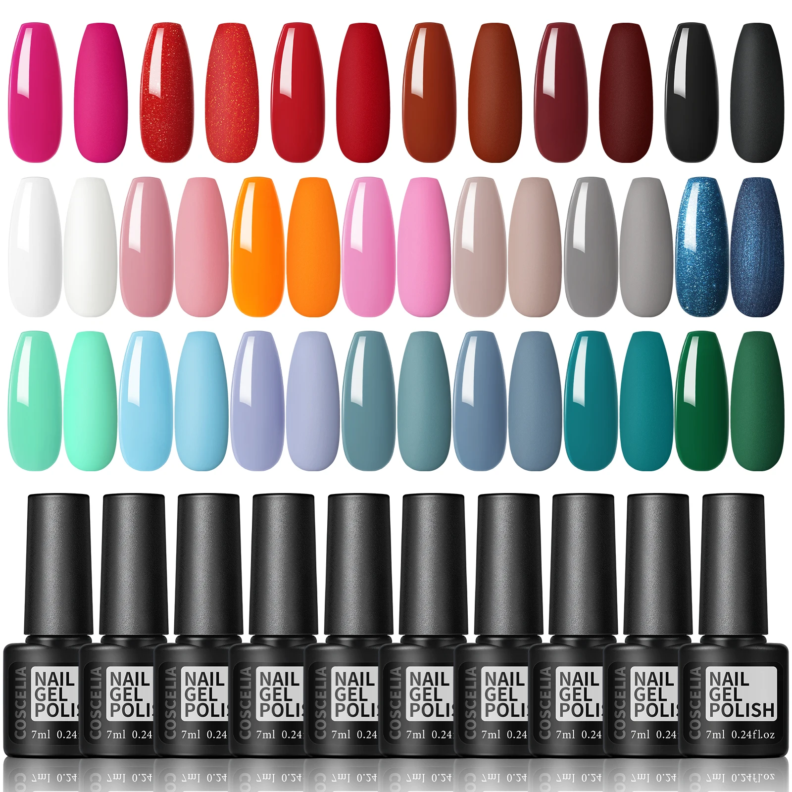 Набор гель-лаков для ногтей COSCELIA 5/20 шт