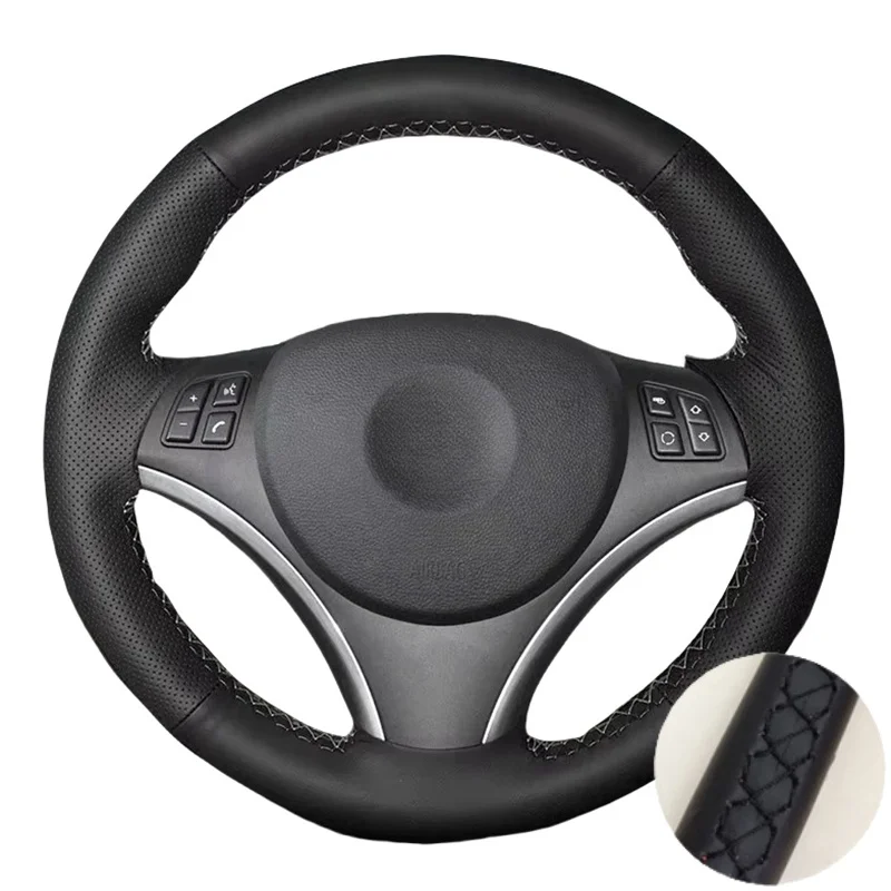 

Автомобильный чехол на руль из микрофибры с перфорированной кожей для BMW E90 320i 325i 330i 335i E87 120i 130i 120d X1 E84