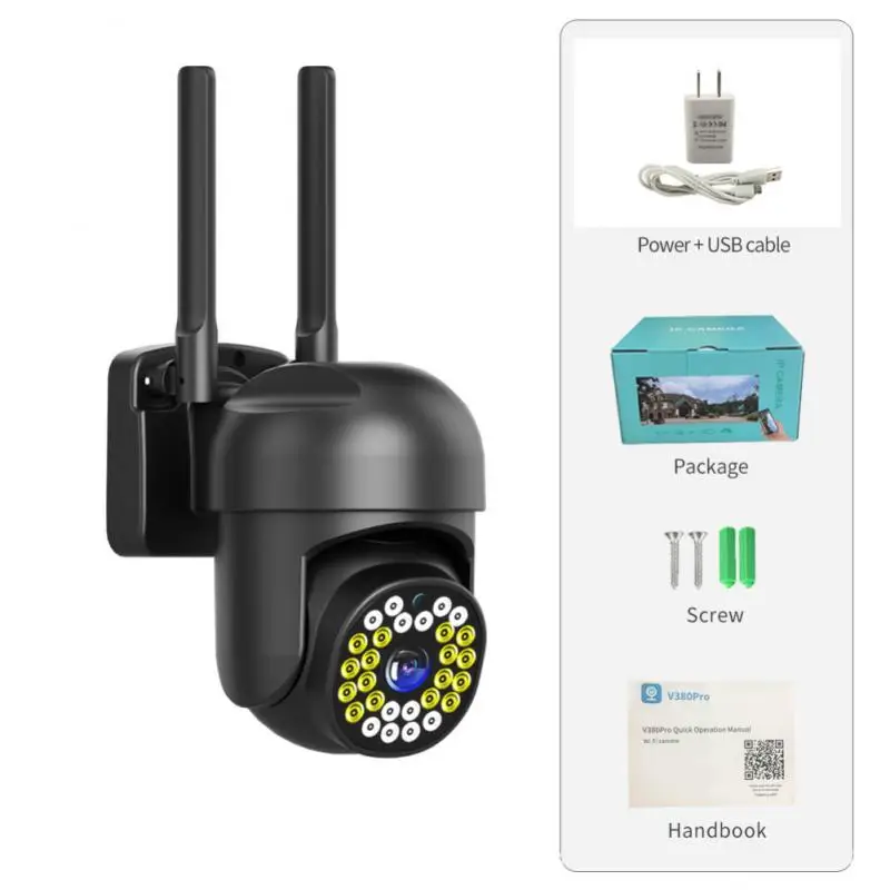 

Voice Intercom Surveillance Camera 2mp Night Vision Wifi Ip Camera Hd 1080p Panoramic Security Camera Smart Home Ip66 Waterproof