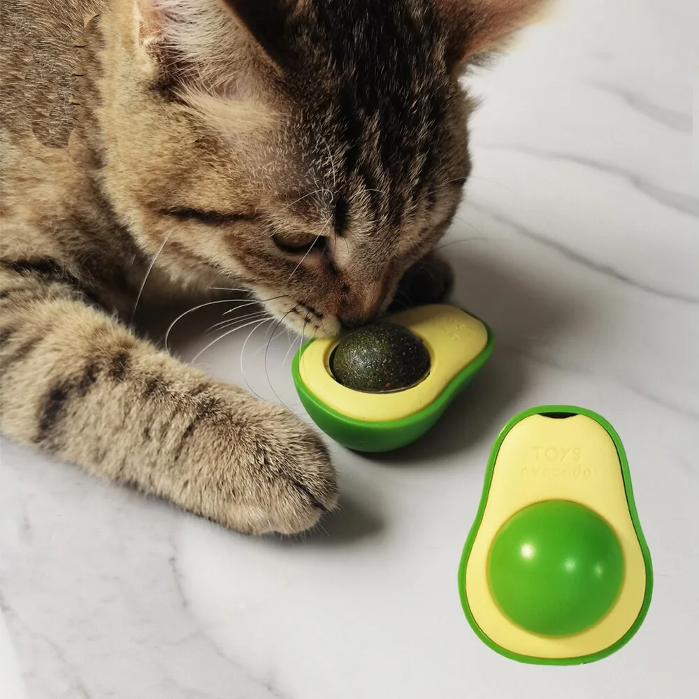 Avocado Catnip Wall Ball Rotatable Natural Mint Balls Health