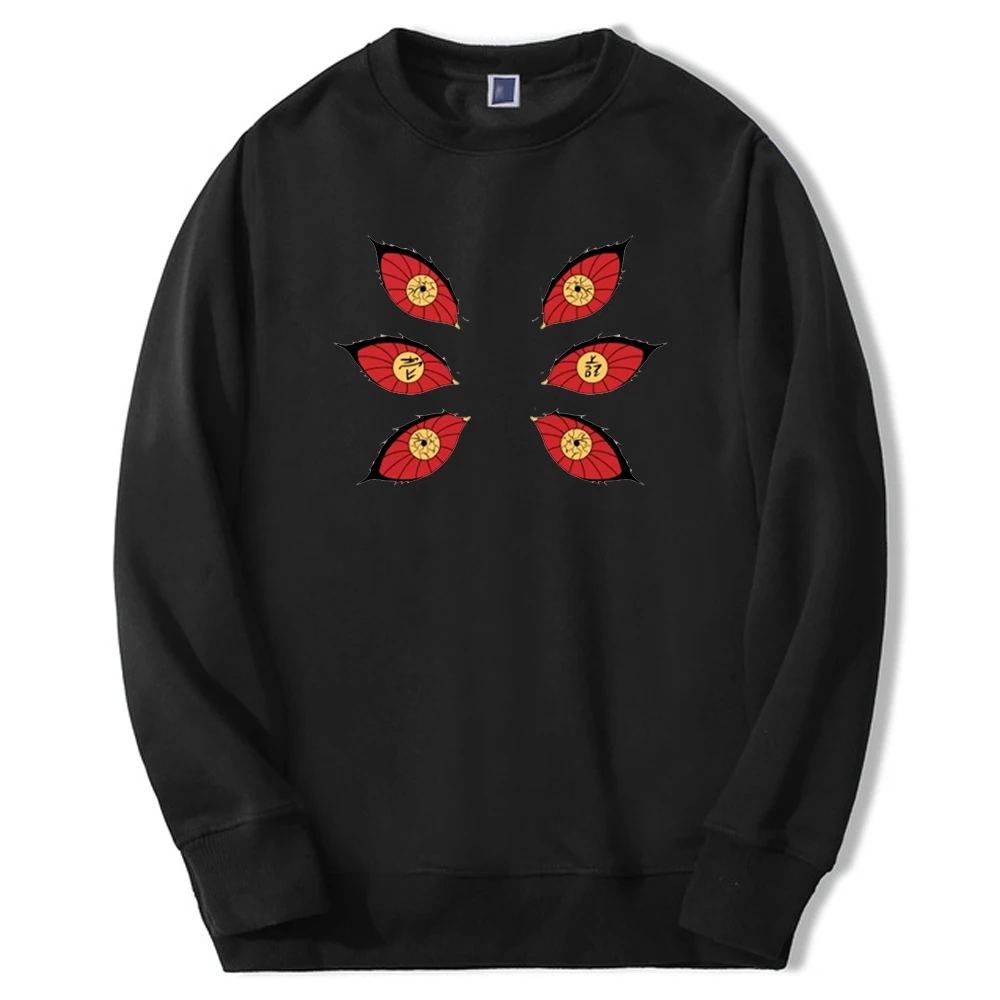

Demon Slayer Hot Japan Anime Hoodies Mens Kokushibo Eyes Manga Graphic Crewneck Sweatshirt Harajuku Long Sleeve Sudaderas Hoody