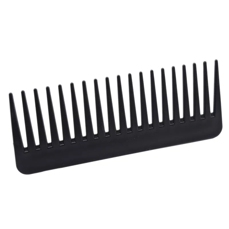 

1PC Black ABS Plastic Heat-resistant Large Wide Tooth Comb For Hair Styling Tool