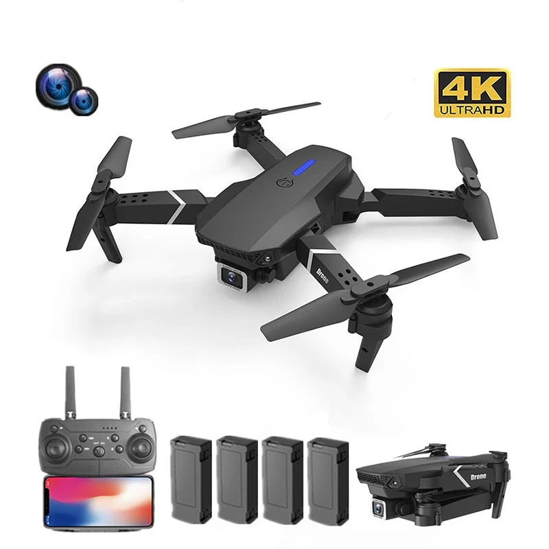 

Профессиональный Дрон 4k HD широкоугольная камера 1080P Wi-Fi fpv Дрон двойная камера высота поддерживаемая камера для дрона Камера вертолет игруш...