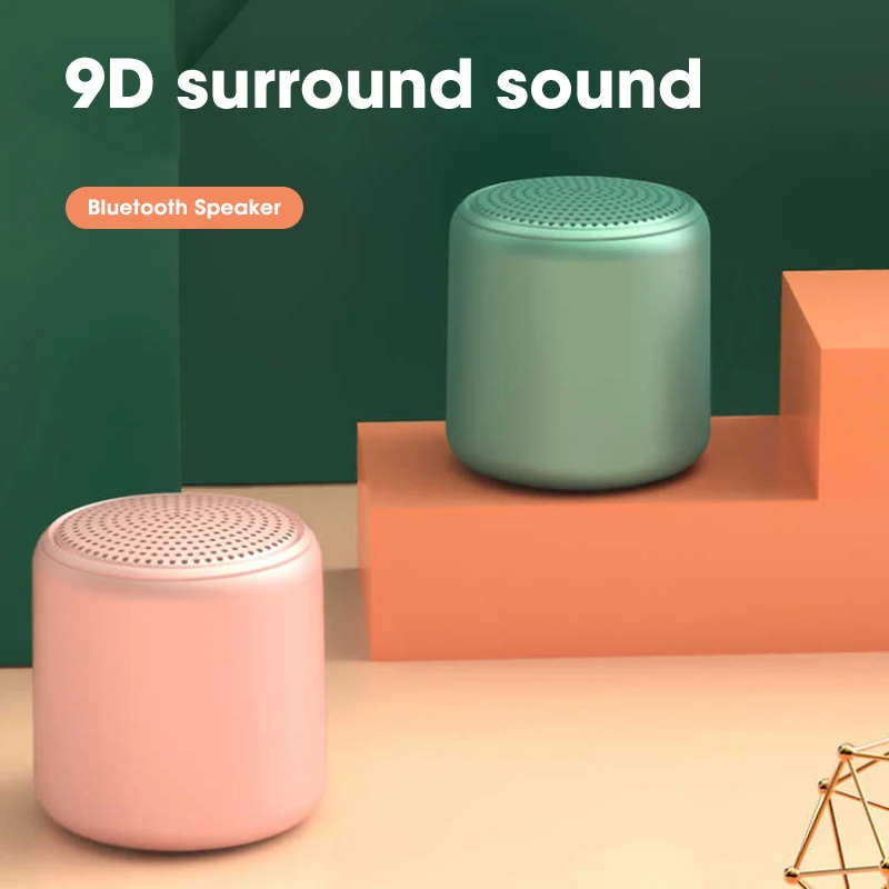 

Candy Color Mini Portable Bluetooth 5.0 Wireless Speaker Stereo Sound Box Charging with Button High-quality