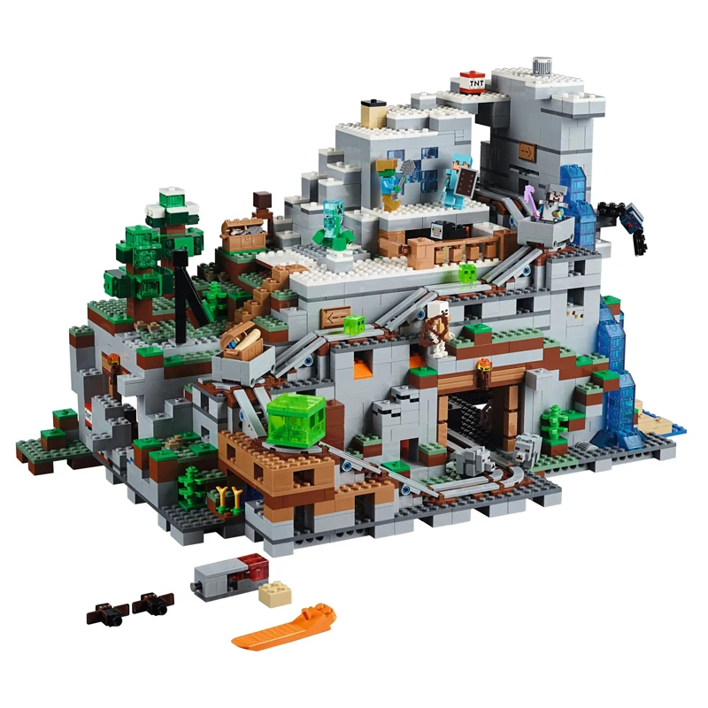 

2688pcs Compatible 21137 Myworld Mountain Cave Building Block Toys