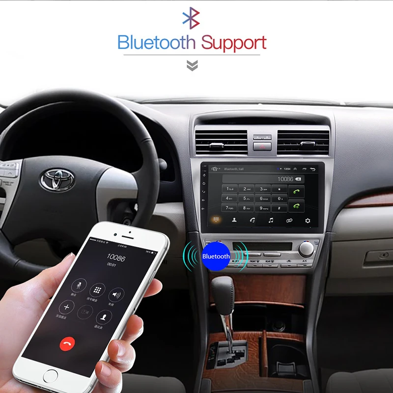 Android 11 10 1 &quot1024*600 для Toyota Camry 40 2006-2011 Автомобильный dvd-плеер с GPS WIFI радио стерео