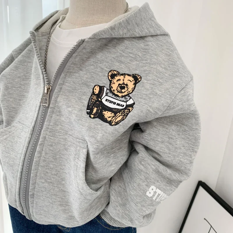 Зимние весенние толстовки и свитшоты для маленьких мальчиков девочек хлопковые