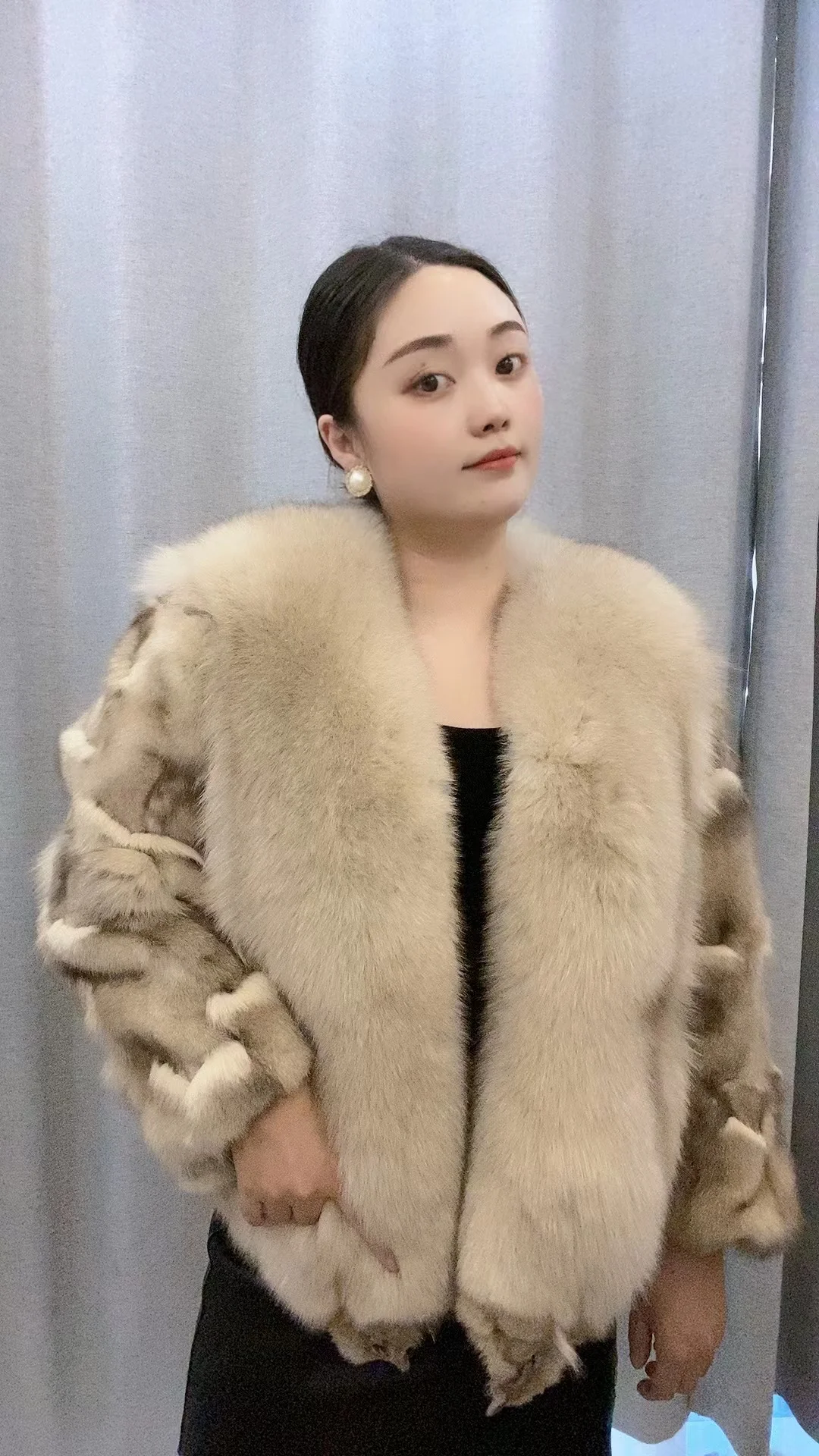 Fur Coat New Fox Fur Jacket  Women Winter Warm Nice