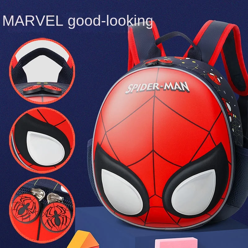 Disney kindergarten schoolbag boy spider man new cute eggshell light little boy Backpack  kids bags for girls