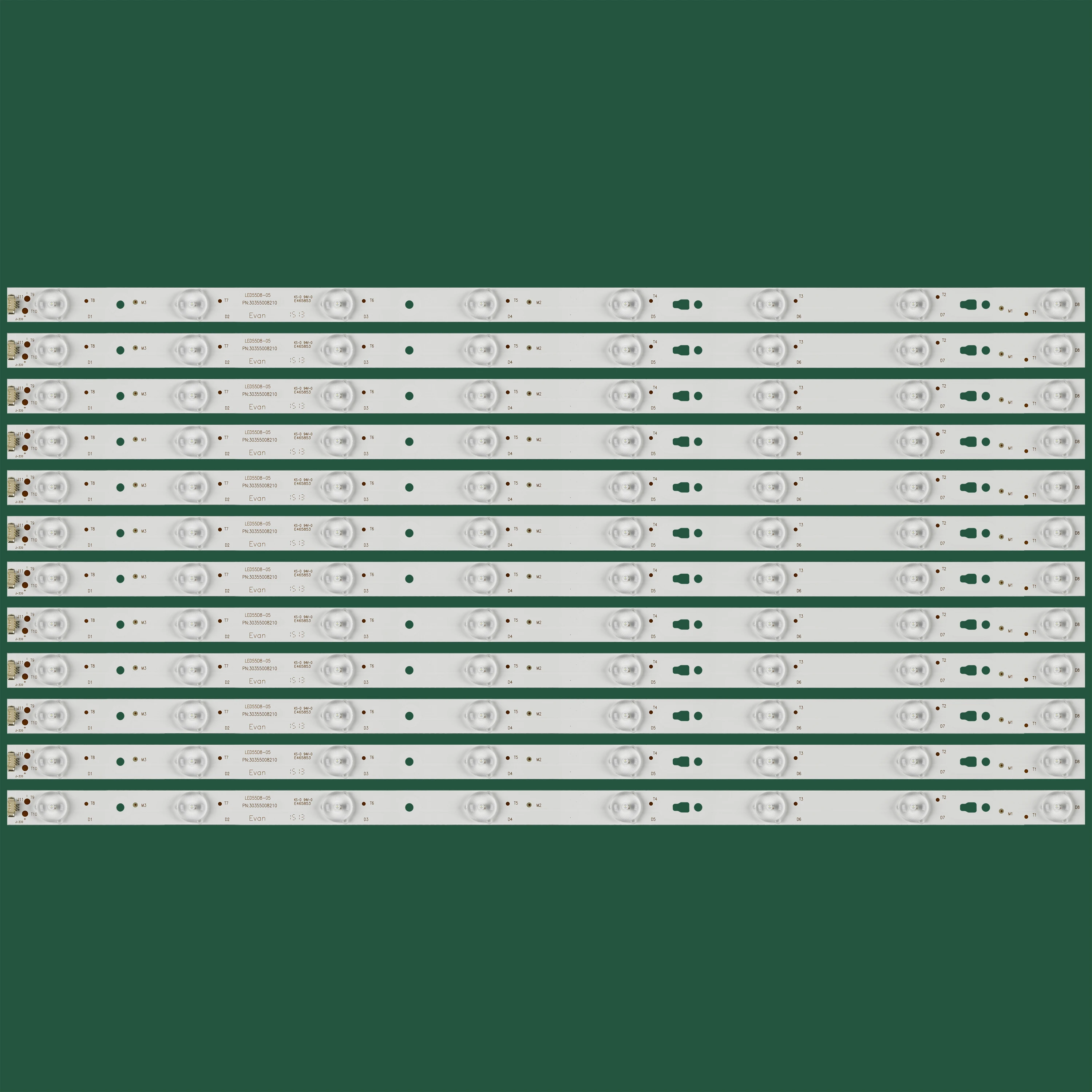 12 шт., 8 светодиодных фонарей для загадок, фонарик MX4245147501359 JVC LT55A73 LT55E73, фонарь (A) 30355008207
