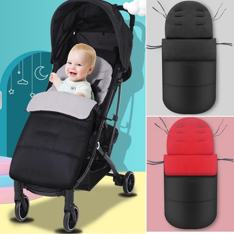 

Winter Baby Toddler Universal Footmuff Cosy Toes Apron Liner Buggy Pram Stroller Sleeping Bags Windproof Warm Thick Cotton Pad