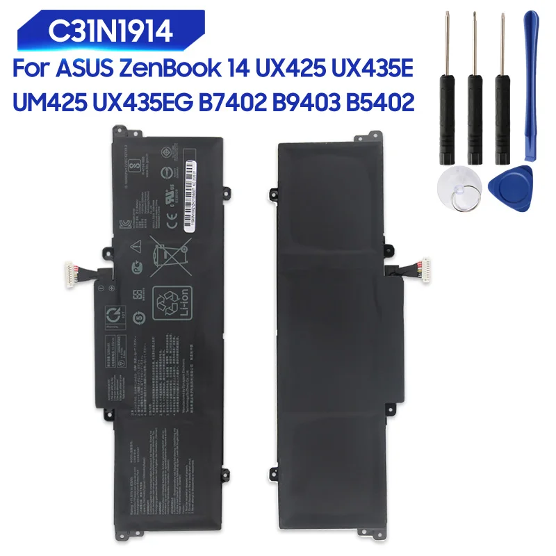 Фото Сменный аккумулятор C31N1914 63 Втч для ASUS ZenBook 14 UX425 UX435E UM425 UX435EG B7402 B9403 B5402 5427 мАч №1