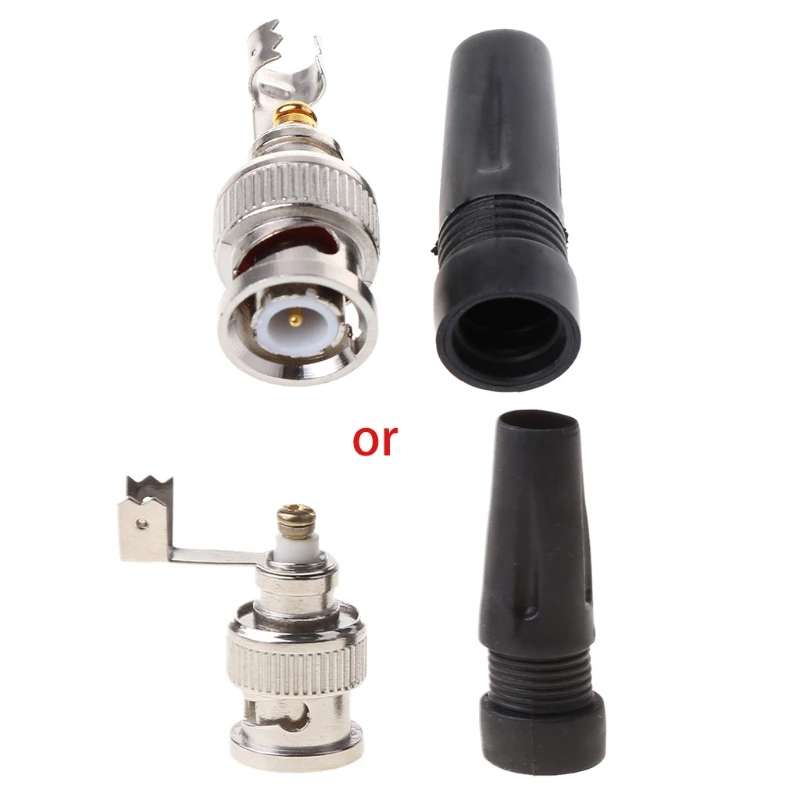 

BNC Male Plug Quick Fit No Solder Zinc Alloy BNC Male Connector For Repair Drop Shipping
