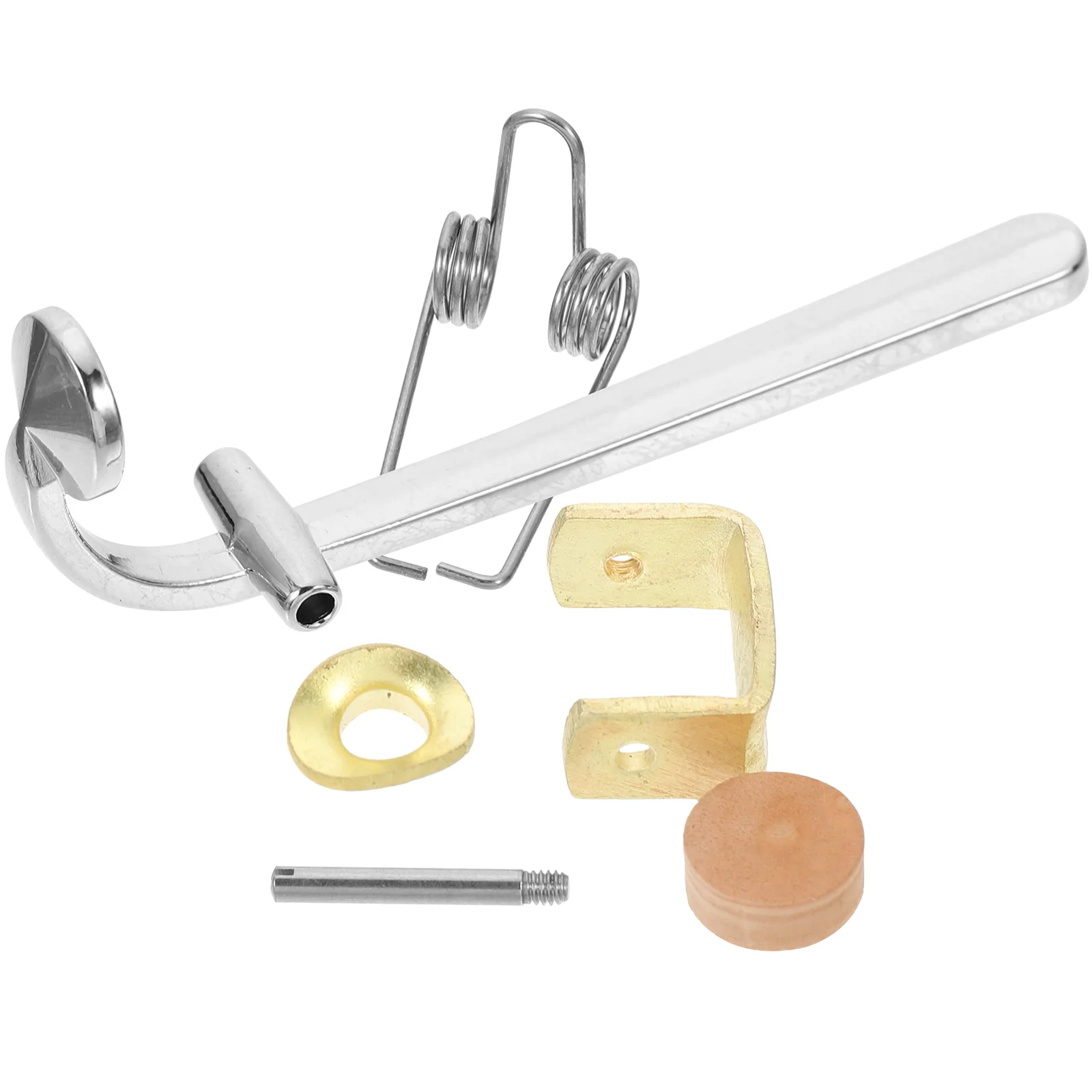 

Complete Set Trombone Accessories Draining Valves Parts Trumpet Seal Pad Water Gate Key Wood Fittings