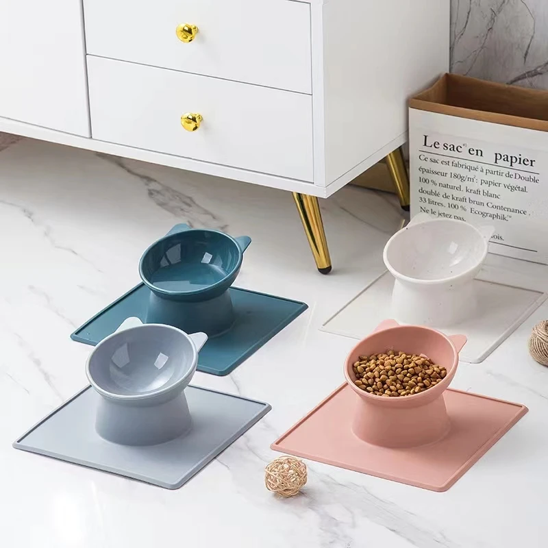 

Pet dog silicone bowl cat bowl protects cervical vertebra large-diameter strong suction cup anti-overturning easy-to-clean dog f