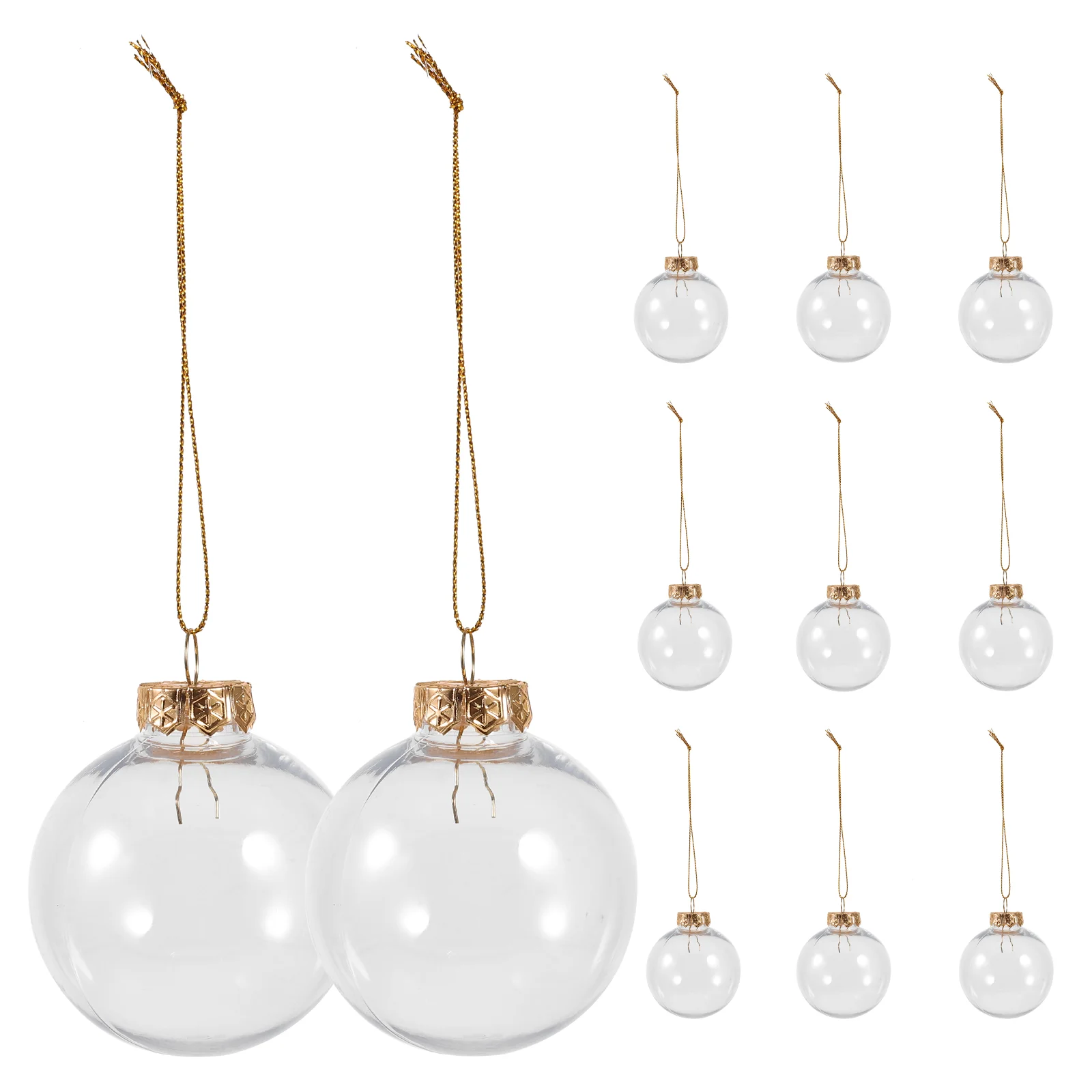 

Christmas Tree Decorations Party Props Xmas Balls Decors Ornaments Hanging Gold
