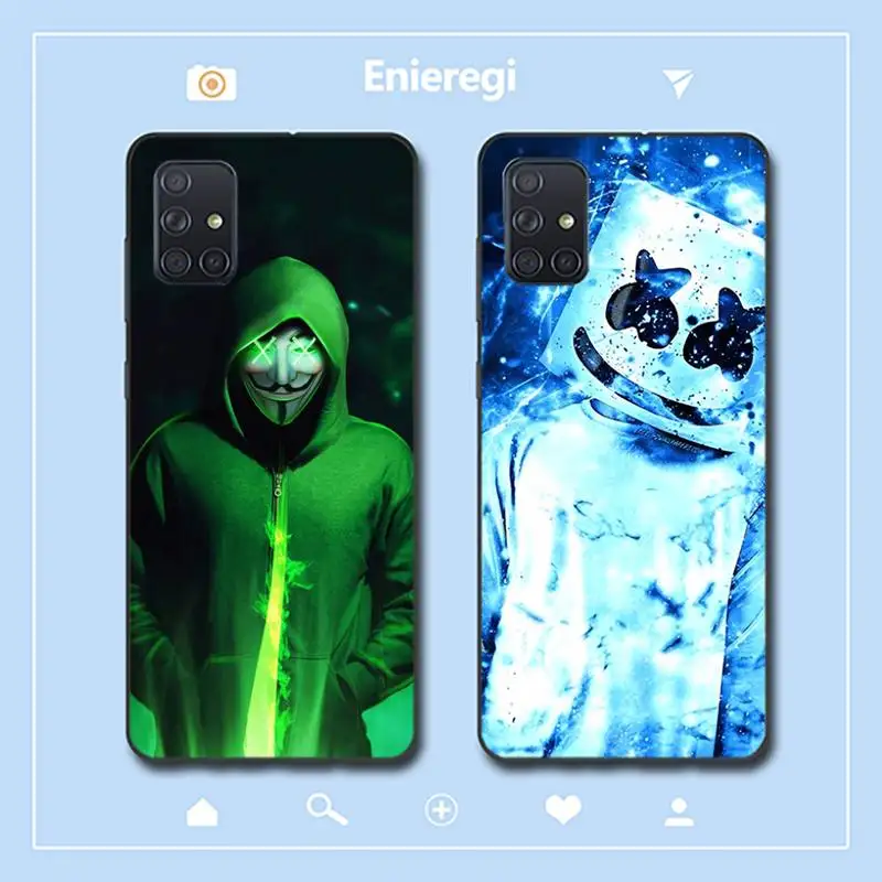 

M-Marshmalllow Dj Phone Case for Samsung A51 01 50 71 21S 70 31 40 30 10 20 S E 11 91 A7 A8 2018