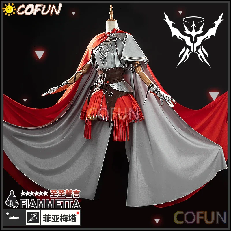 COFUN [по индивидуальному заказу] Arknights Fiammetta Most Sacred Oath Косплей Костюм Хэллоуин Плащ