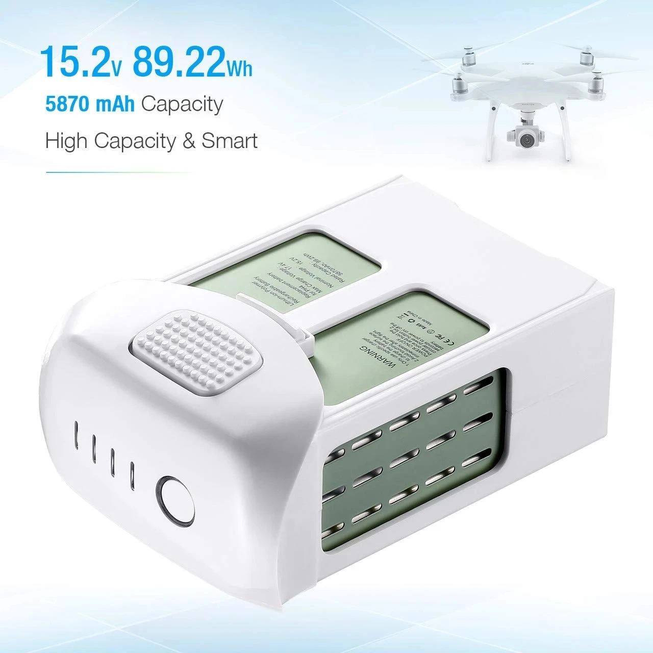 

Аккумуляторная батарея для DJI Phantom 4 Series Intelligente, 5350 мАч
