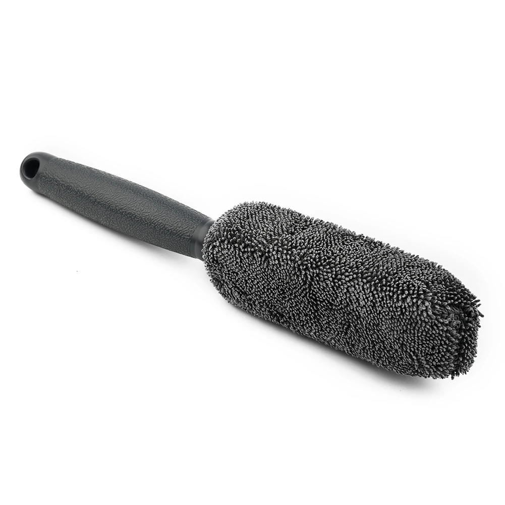 

Brush Wheel Cleaning Brush Soft And Delicate Black Bristle Car Clean Cleaner Microfiber Braid Cloth Soft Hot Sale