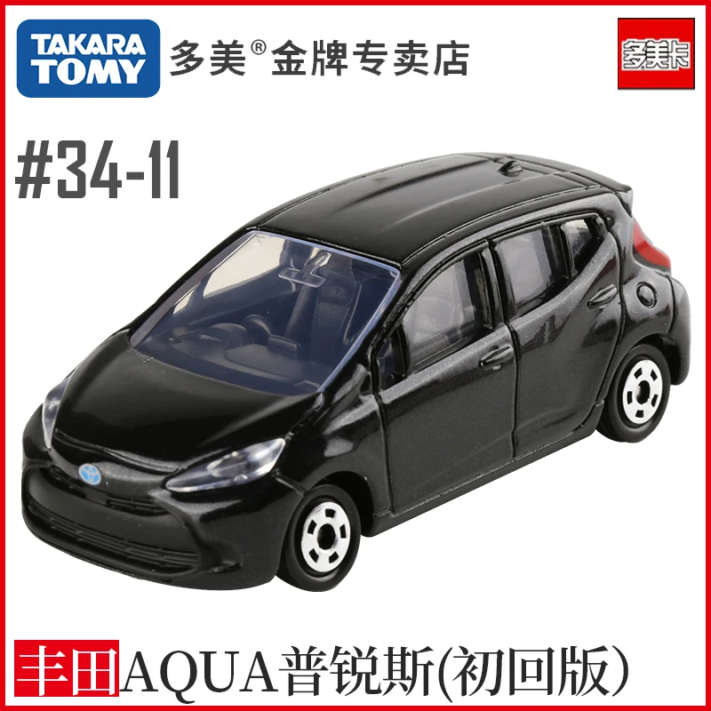 

TOMY Domeca Alloy Car Model First Edition No. 34 Toyota AQUA Prius 193890 Male Toy