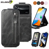 zipper wallet card case for xiaomi mi 12 poco x4 m4 x3 gt 11 10 s t pro lite ultra strong magnetic stand leather phone bag cover