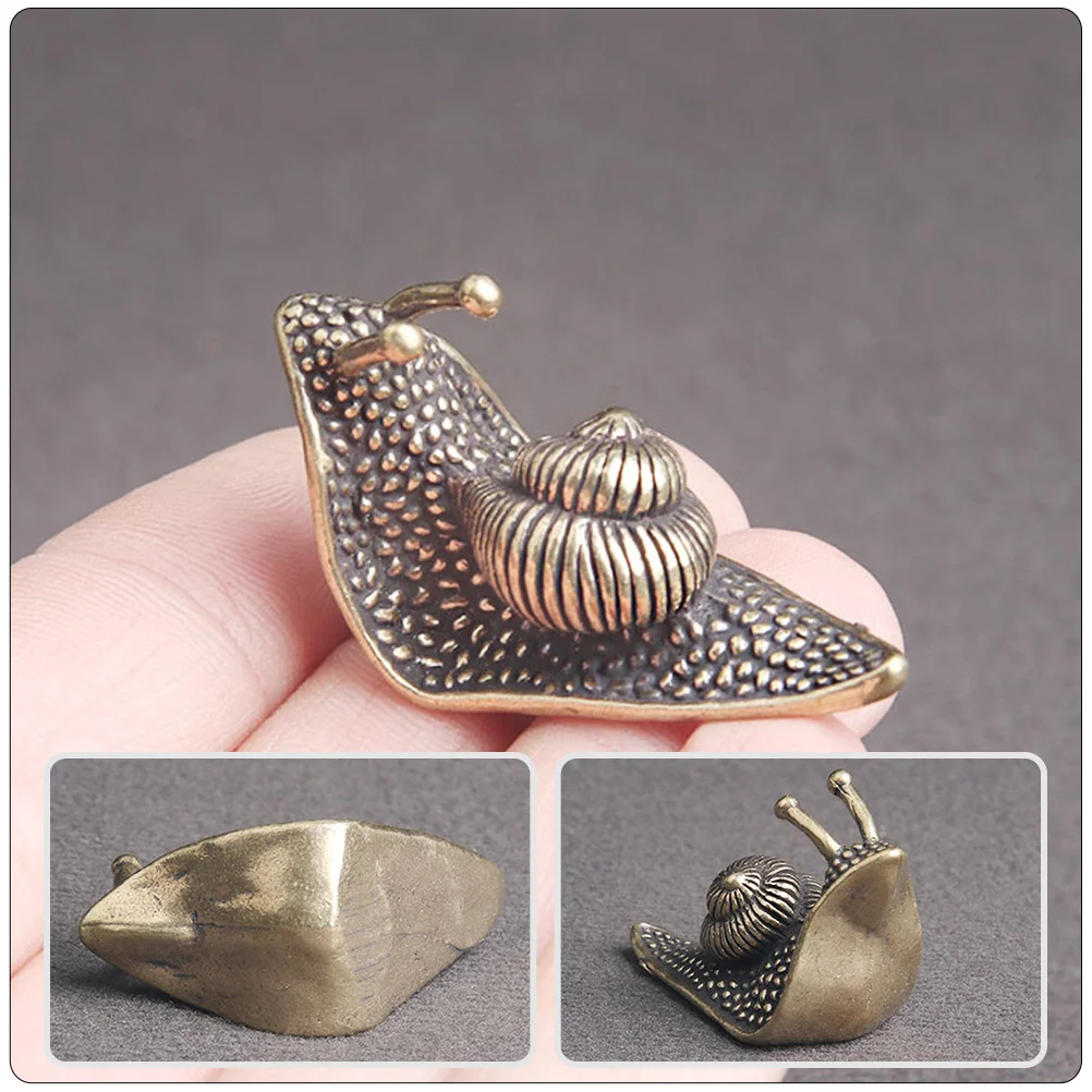 Маленькая статуя моделирования улитки орнамент декор украшение миниатюрные