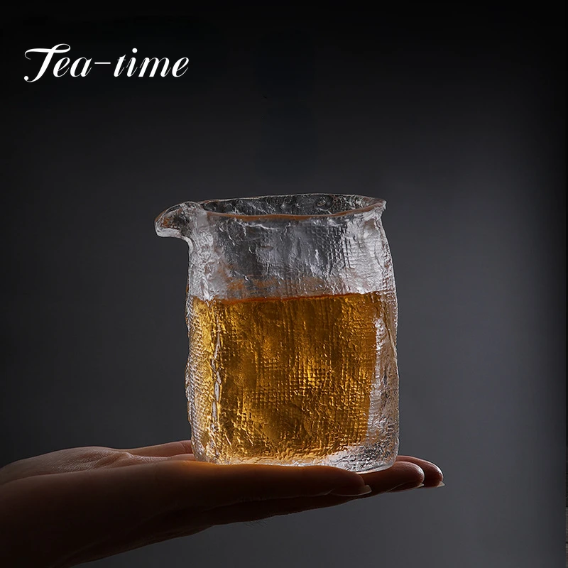 Glass Tea Cup Master Cup Tea Set Glass Fair Cup Glass Tea Sea Fen Tea Cup Kung Fu Tea Set Frozen Burning Single Cup Wholesale