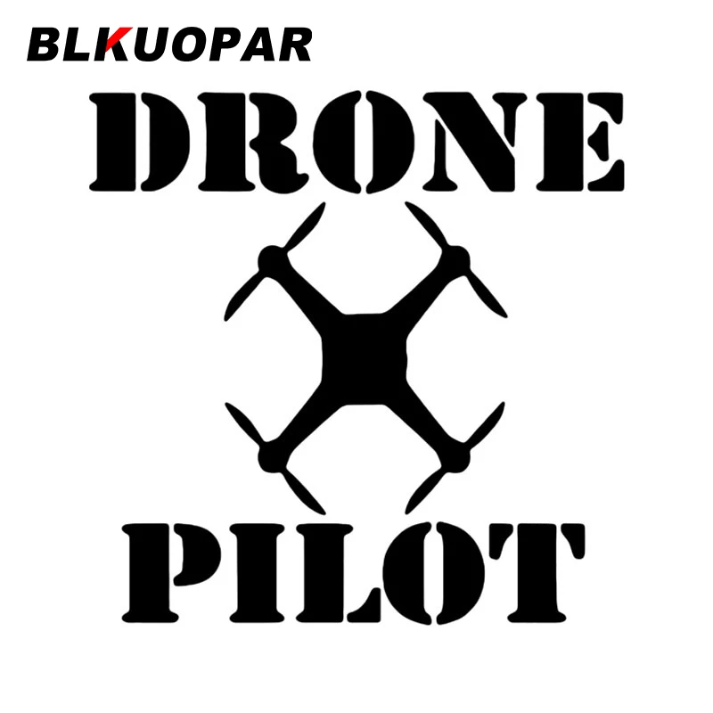 

Забавные автомобильные наклейки BLKUOPAR, Дрон, пилот, окклюзия, царапины, аниме наклейка, личные автомобильные товары, украшение на лобовое стекло, мотоцикл