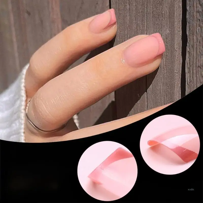 120 шт. натуральные акриловые искусственные ногти квадратные короткие типсы для