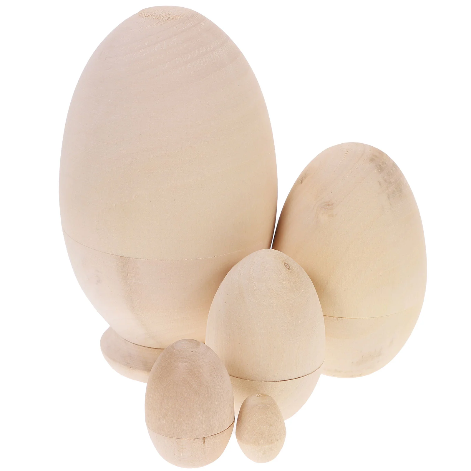 

Blank Unpainted Russian Wooden Dolls Russian Dolls Nesting Dolls Nesting Toys Wooden Nesting Eggs for Kids